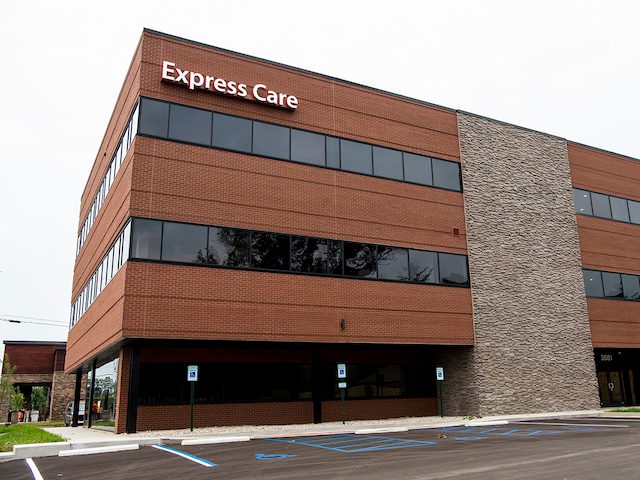express care hospital building during the day