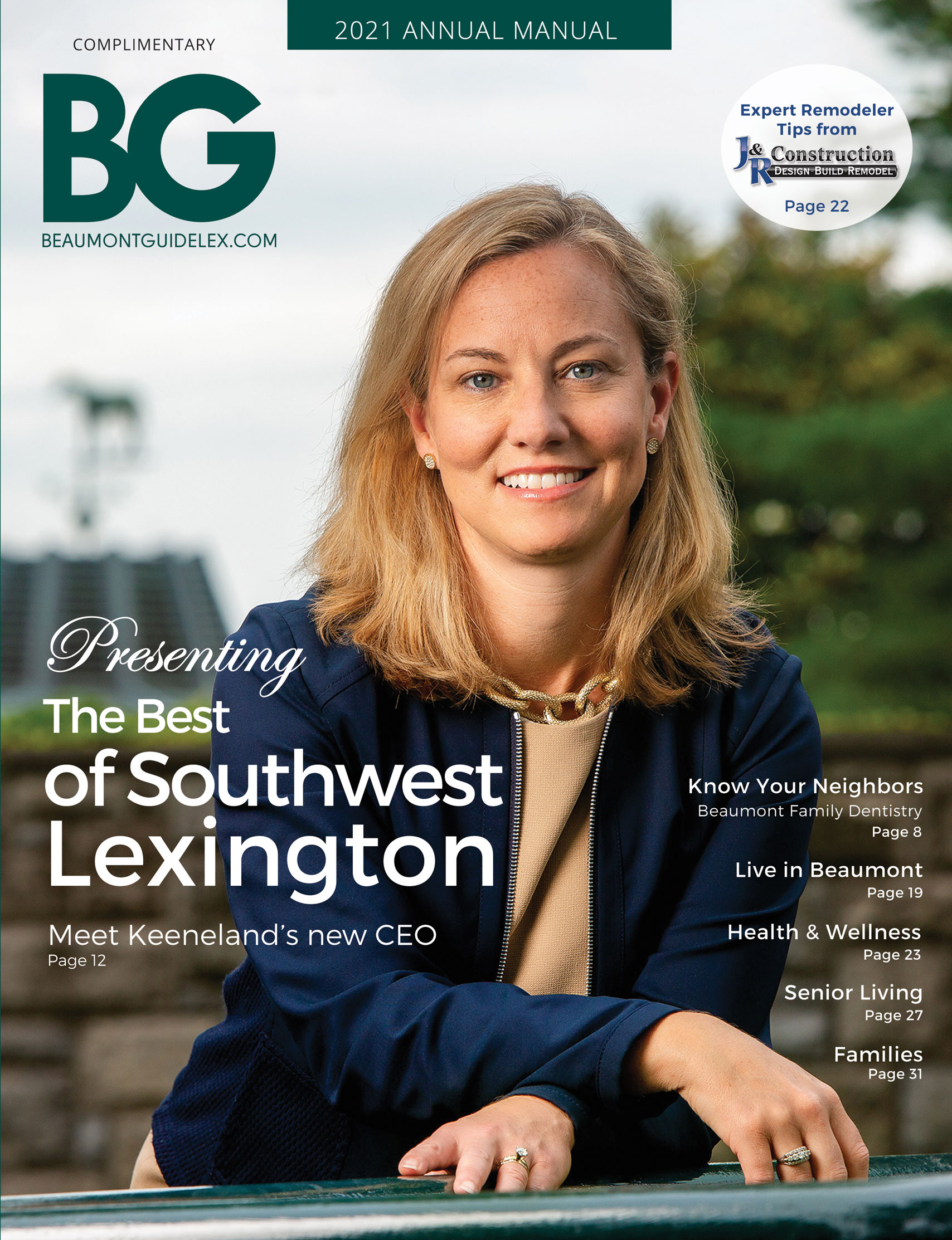 Beaumont Guide 2021 Cover of Keeneland's Shannon Bishop Arvin